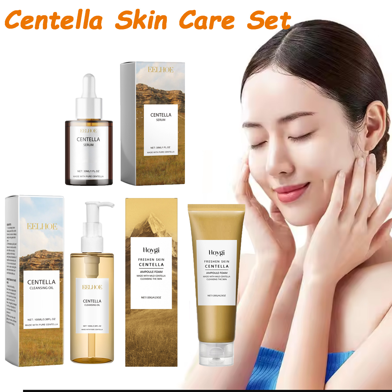 Skincare Bioaqua - Centella Skin Care Set Centella Serum