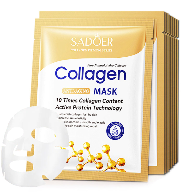 Skincare Omg - 10pcs Anti-wrinkle Collagen Face Mask Moisturizing