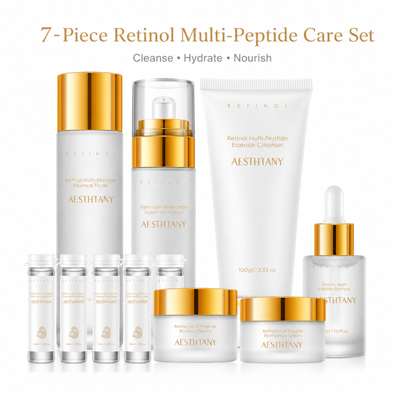 Skincare Omg - 7PCS Retinol Multi-Peptide Skincare Set Hydrating