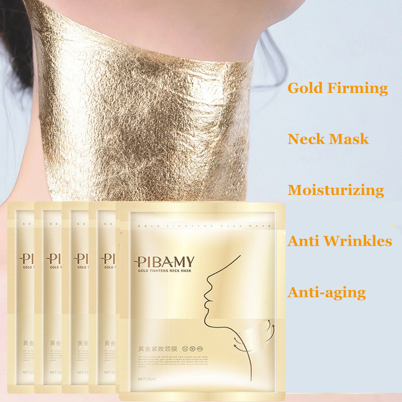 Skincare Omg - Gold Firming Neck Mask Moisturizing Anti