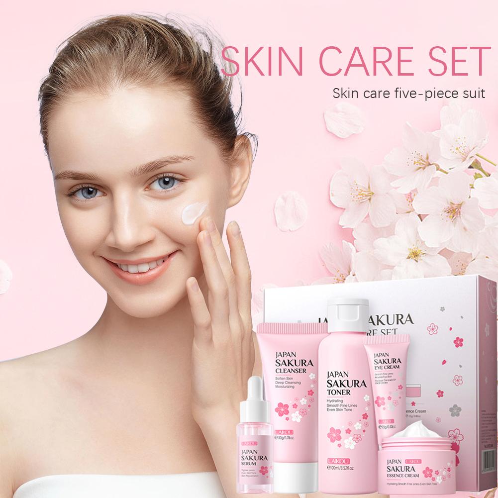 5/3pcs/Set Sakura Skin Care Se - Skincare Centella 评论和价格