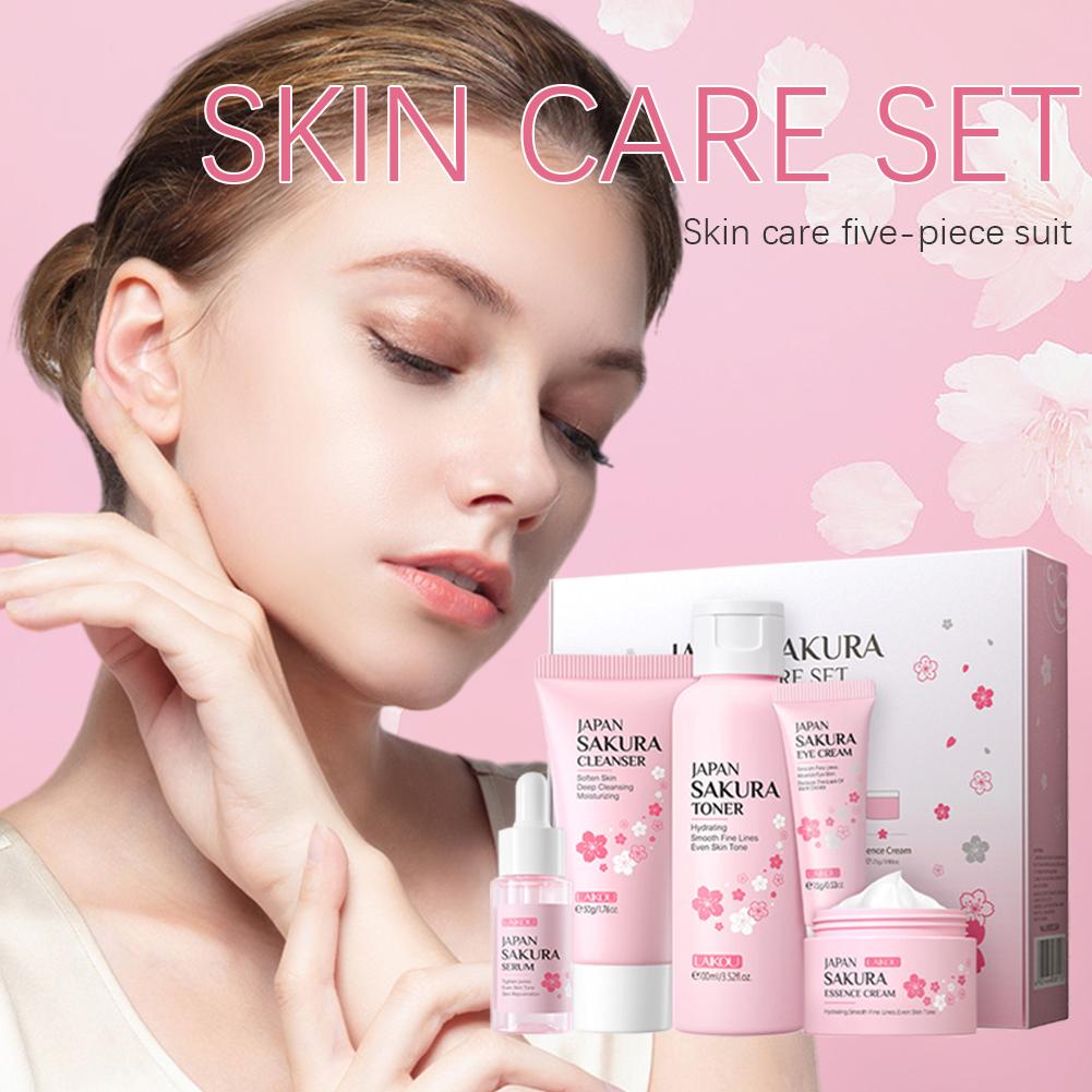 5/3pcs/Set Sakura Skin Care Se - Skincare Centella 评论和价格