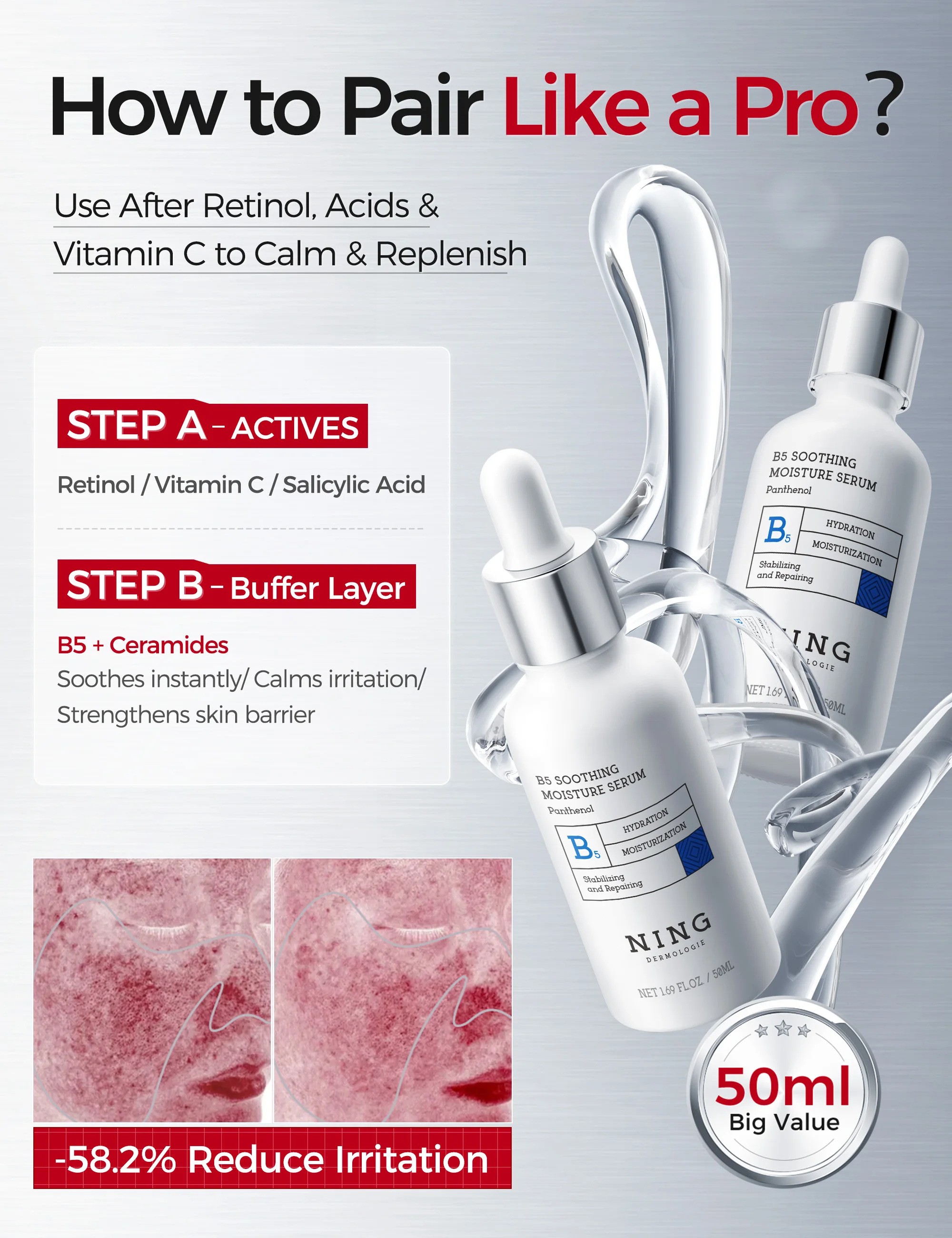 Vitamin B5 Serum – Hydrating,  - Ceramide Moisturizer 评论和价格