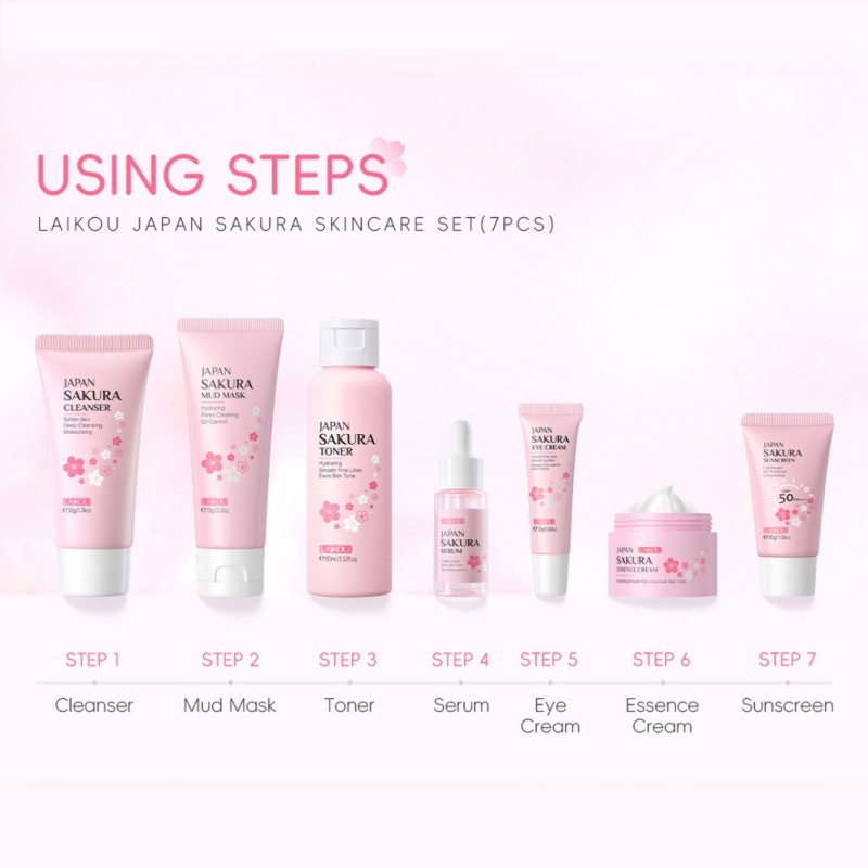 Korean Sakura Skincare Set Hyd - Skincare Bioaqua 评论和价格