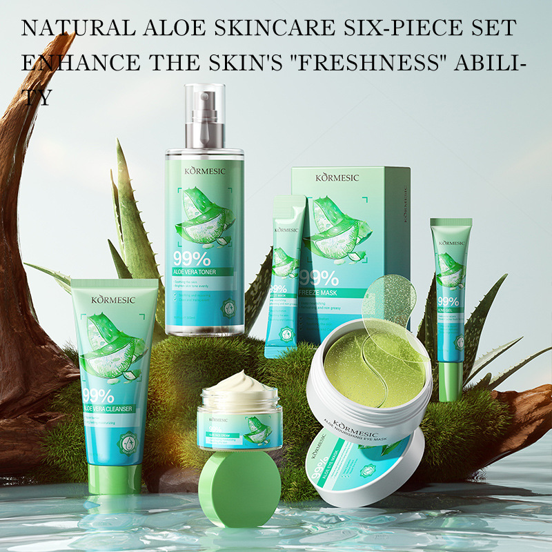 Aloe Vera Skincare Set Cleansi - Skincare Omg 评论和价格